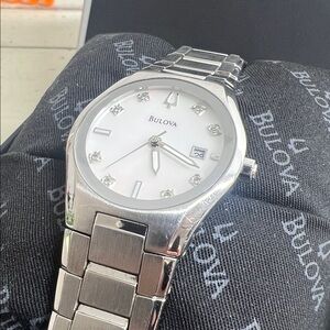 Bulova Two-Tone Silver and Gold Watch